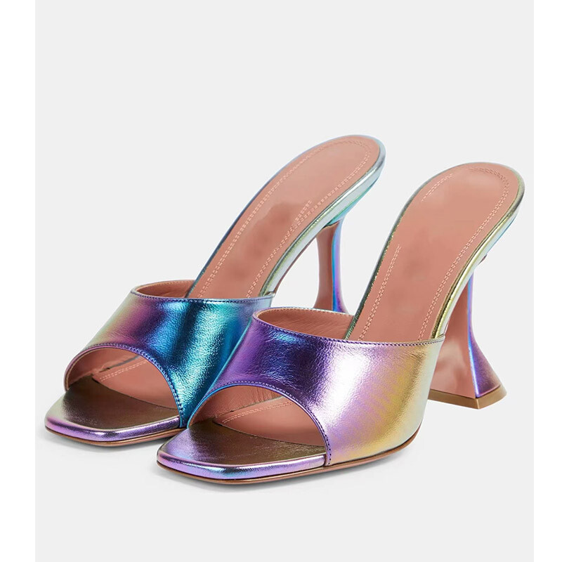 PANTOFOLA D’ORO Sandali donna Runway Occident punta aperta ciabatte tacco alto sera festa estate