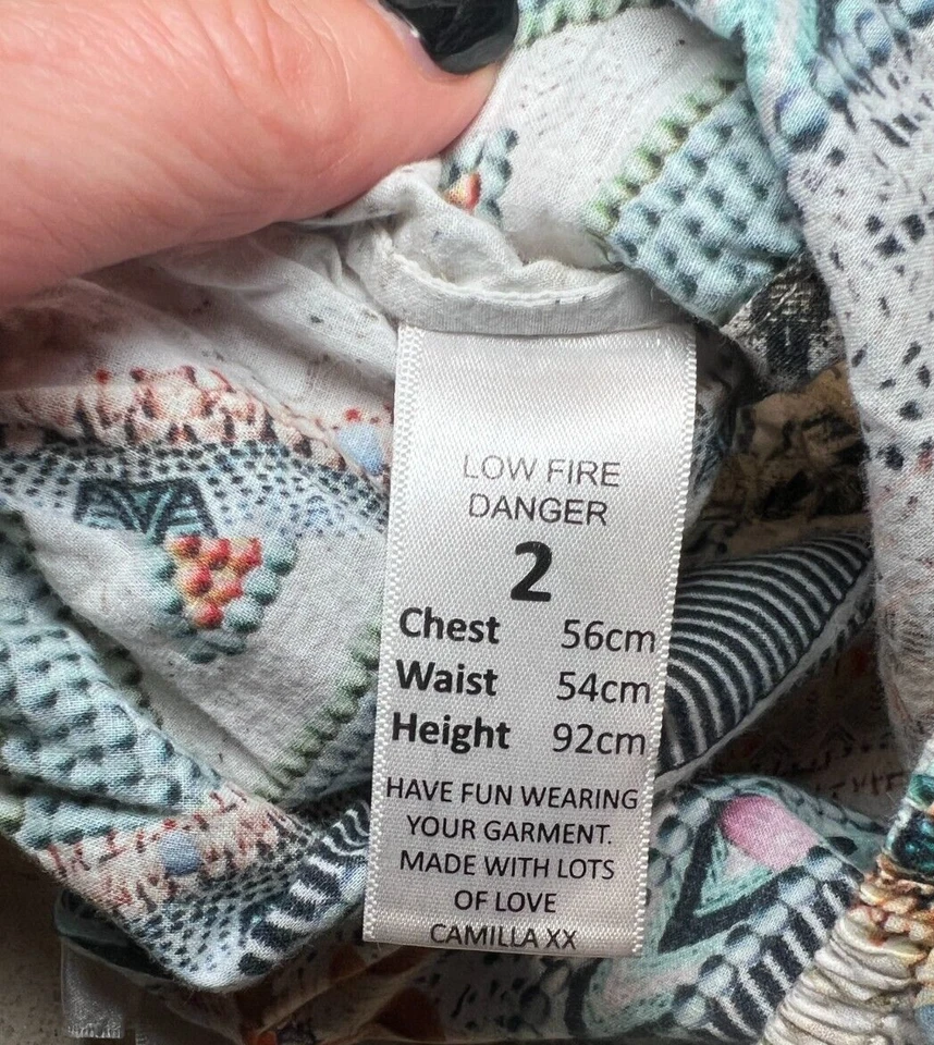 CAMILLA Niños $199 2YO "Weave On" Niños Pequeños Algodón Juego de 2 Piezas - Top + Pantalón Foto 3 de 4