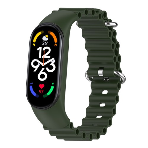 Bracelet pour Xiaomi Mi Band 8/9/10 Silicone/Nylon/Cuir/Acier Inoxydable Watchband - Photo 200 sur 316