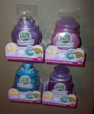 Pikmi Pops Surprise! Cheeki Puffs Small Scented Plush Toys x 4 NEW