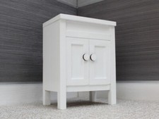 Dollhouse Bathroom Cabinet ? Doll House Furniture ? Scale 1:6 White