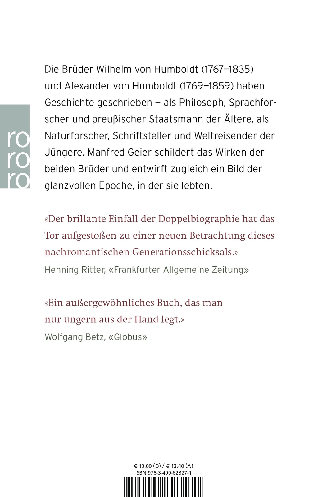 Thumbnail - Die Brüder Humboldt Manfred Geier