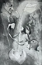 1973 Skull Animal Skeleton Spine Paleontology Study Science Gothic Bones Villain