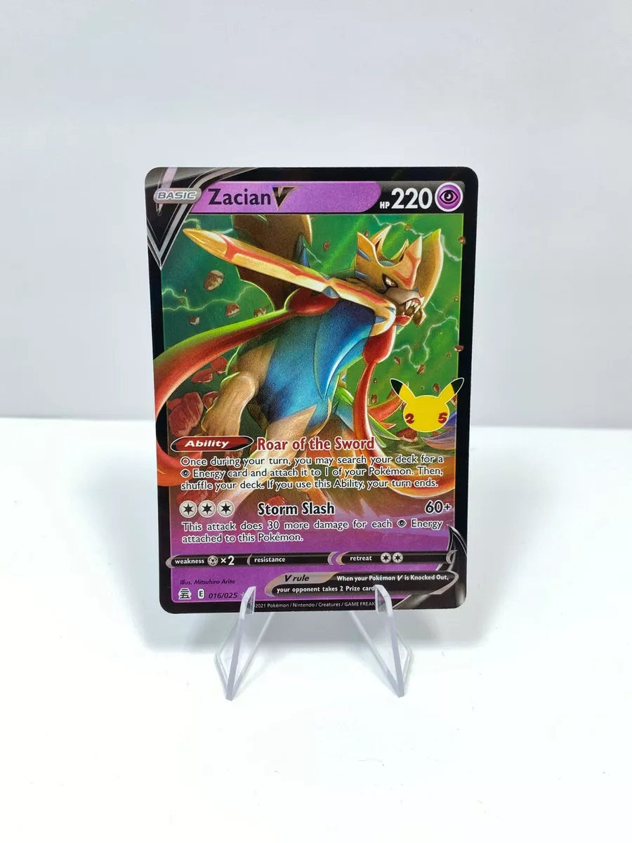 Zacian V - Celebrations Pokémon card 016/025