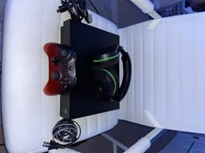 Microsoft Xbox One X 1TB Console - Black with wireless headset and used controll