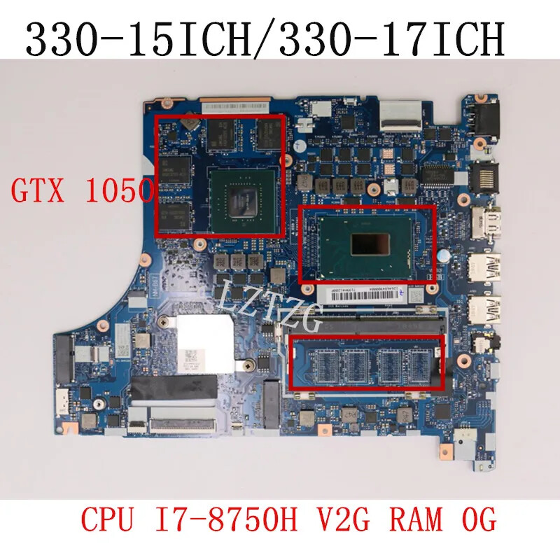 NM-B671 For Lenovo 330-15ICH/ 330-17ICH Motherboard I7-8750H V2G