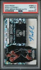 PSA 10 - NOAH CLOWNEY Auto 2023 Prizm Fast Break Autograph Rookie BROOKLYN NETS