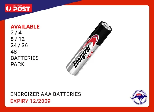 Genuine ENERGIZER MAX AA / AAA BATTERIES BRAND NEW EXPIRY 12/2029 MULTI LISTING - Picture 1 of 6