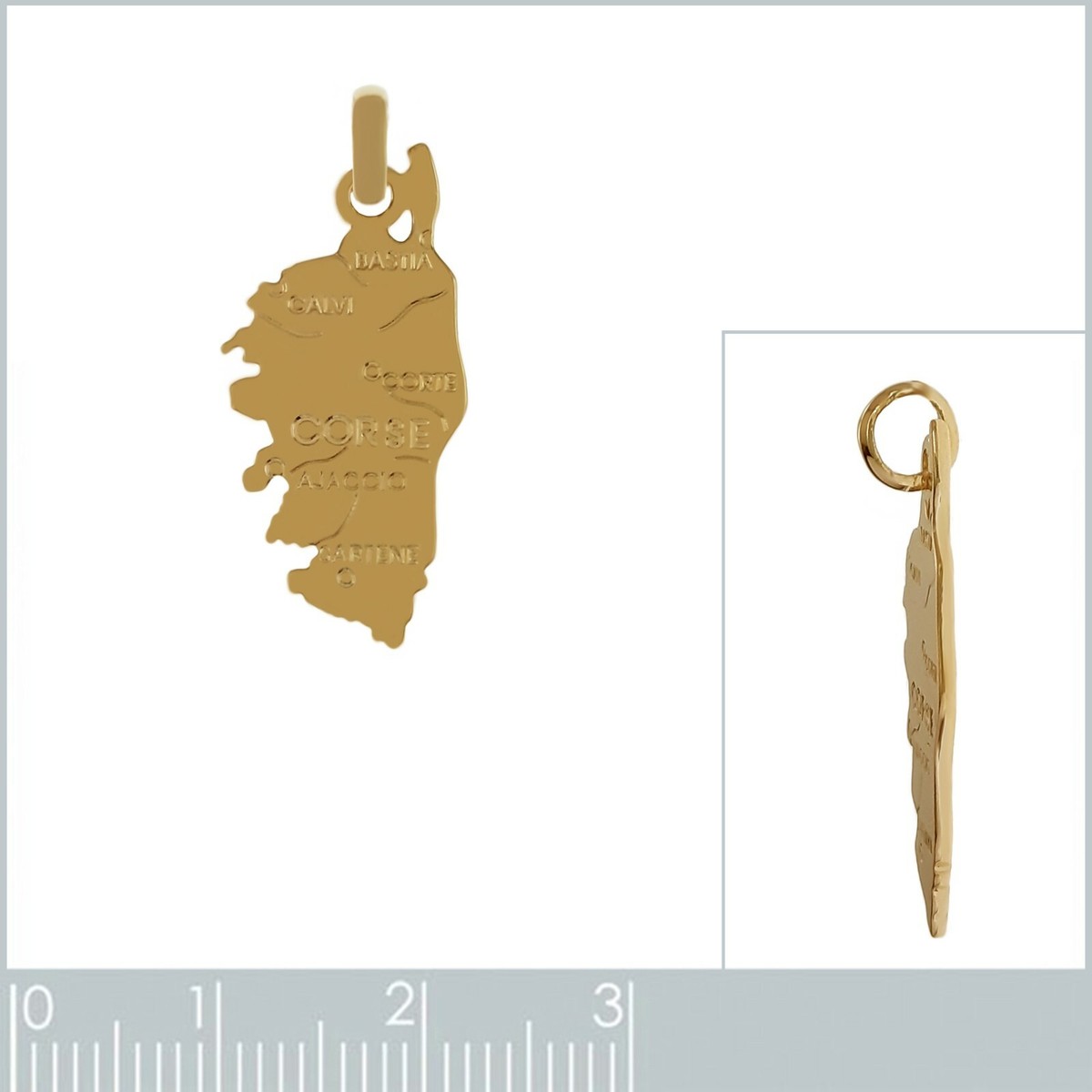 Médaille Corse En Acier Et Or 18 Carats 750/000 - Neuf Sans Emballage