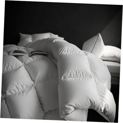 Hungarian Goose Down Comforter - 850 Fill Power Oversized King White-70% Down