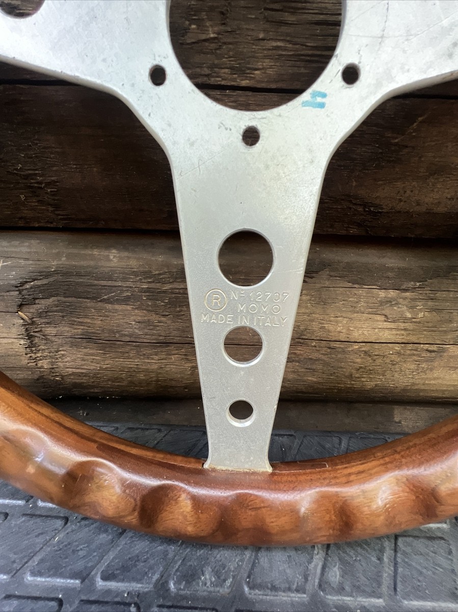 1966-1967 MOMO No. 12707 Formula One Flat Spoke Steering Wheel 14