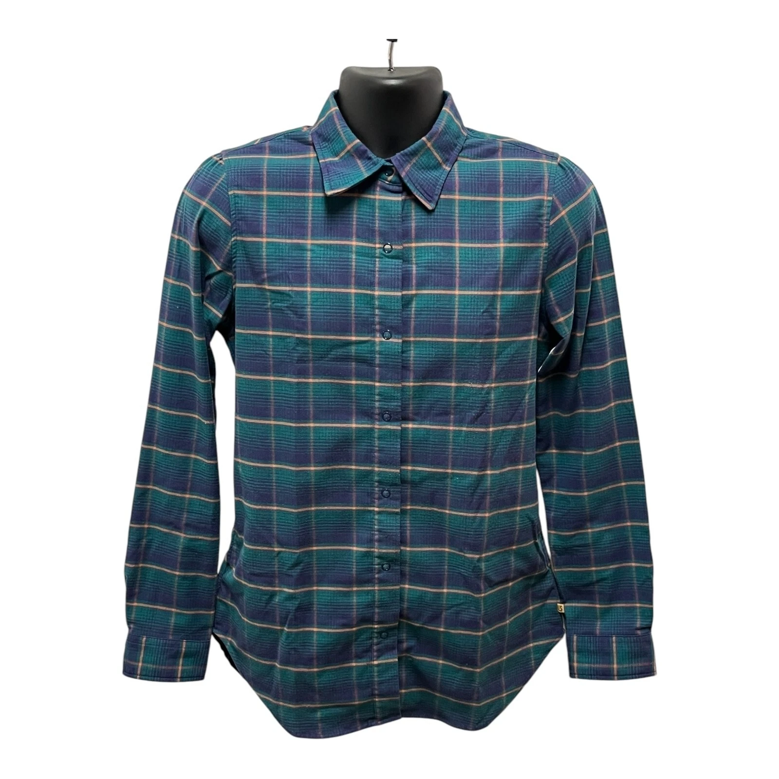 burton blitz dry ride flannel snowboarding collar button shirt