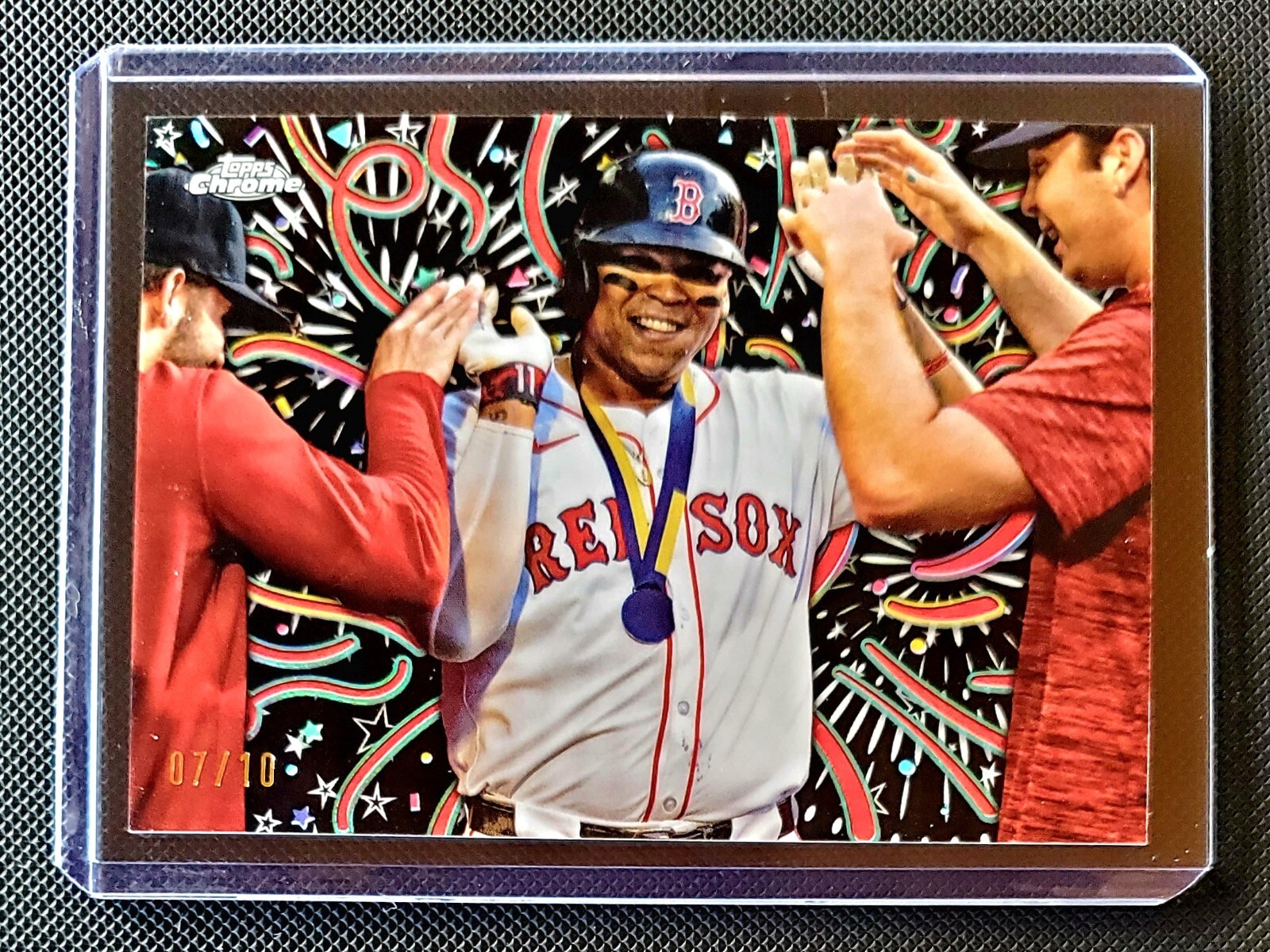 2024 Topps Chrome Update Rafael Devers Celebracion SSP Black 7/10 REDSOX
