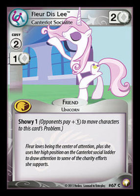 My Little Pony Equestrian Odysseys Fleur Dis Lee, Canterlot Socialite  67 C x3 