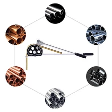 Manual Copper Pipe Bender HVAC Refrigeration Ratcheting Tube Bender 19mm/3/4inch