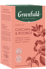 GREENFIELD HERBAL TEA CASCARA & ROOIBOS 20 Tea Bags Made