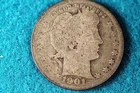Squaredeal2012 Estate Find 1901 BARBER Quarter  Dollar!! #F2986