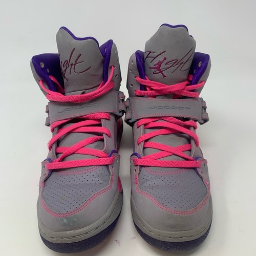 Air jordans Chicas vuelo 45 Calzado De Baloncesto 524864-039 Cemento Gris  Rosa 6Y De Alto | eBay