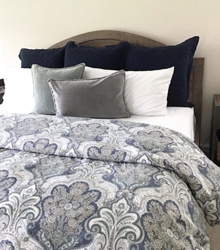 Housse de couette 240x260 + 2 taies d'oreiller 65x65 cm Coton Paloma