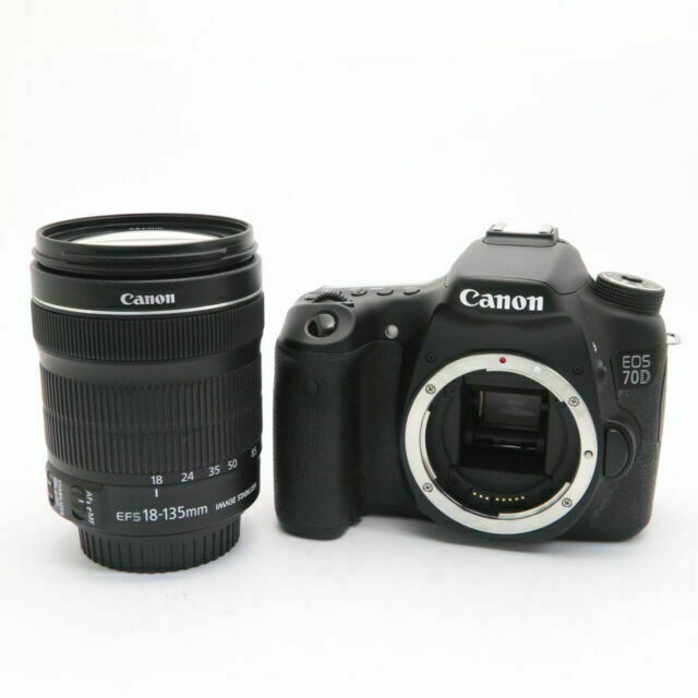 EOS 70D 20.2 MP DSLR Camera with EF-S 18-135mm f/3.5-5.6 IS STM Lens - Black for online | eBay