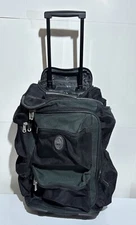 Heys USA Luggage Carry On Roller 20 Inch Black Green Soft Side