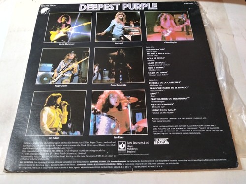 Deepest Purple: The Very Best Of Deep Purple VG+ Mexico Import LP Record 1983 - Picture 2 of 4