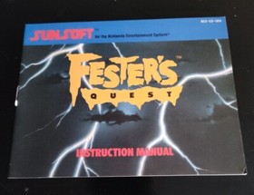 Videogioco Fester's Quest Nintendo Entertainment NES 1989 Autentico Funzionante CIB