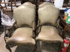 4 Leather Chairs By Kreiss