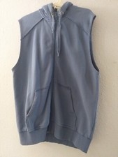 Sleevless Hoody,xl Size,light Blue..
