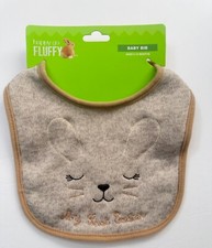 Happy Go Fluffy My First 1st Easter Bib Brown Bunny 0-12M