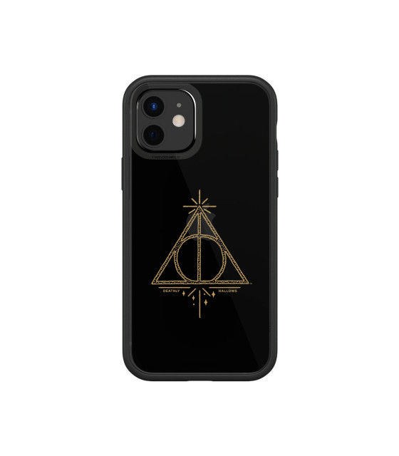 Coque RhinoShield Harry Potter de luxe avec finitions Reliques de la Mort dorées