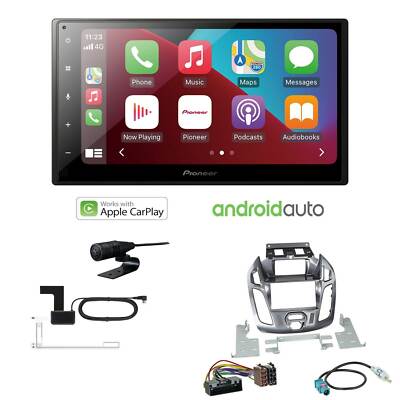 Pioneer Autoradio CarPlay für Ford Tourneo Transit Connect Nebula mit Display