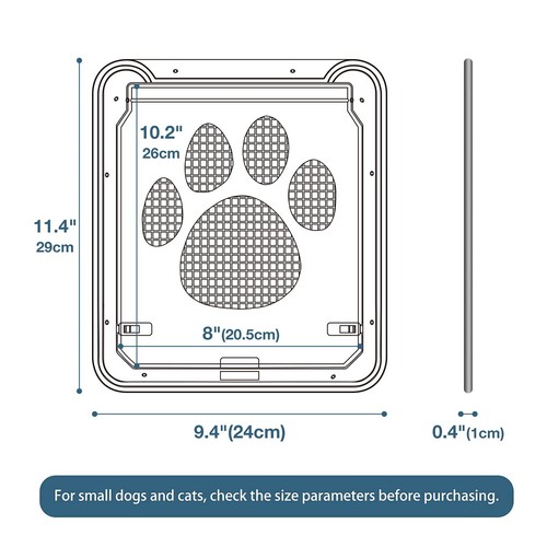 Katzenklappe Katze Magnet für Fliegengitter Hundeklappe Katzentür Insektenschutz - Bild 5 von 22