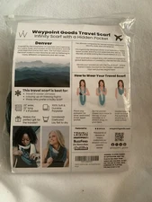 Waypoint Goods Travel Infinity Scarf Denver Hidden Pocket NWOT