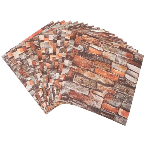 20pcs Slice Tiles Wall Stickers Tiles Stickers Decorative Tiles Simulated Rock - Picture 40 of 51