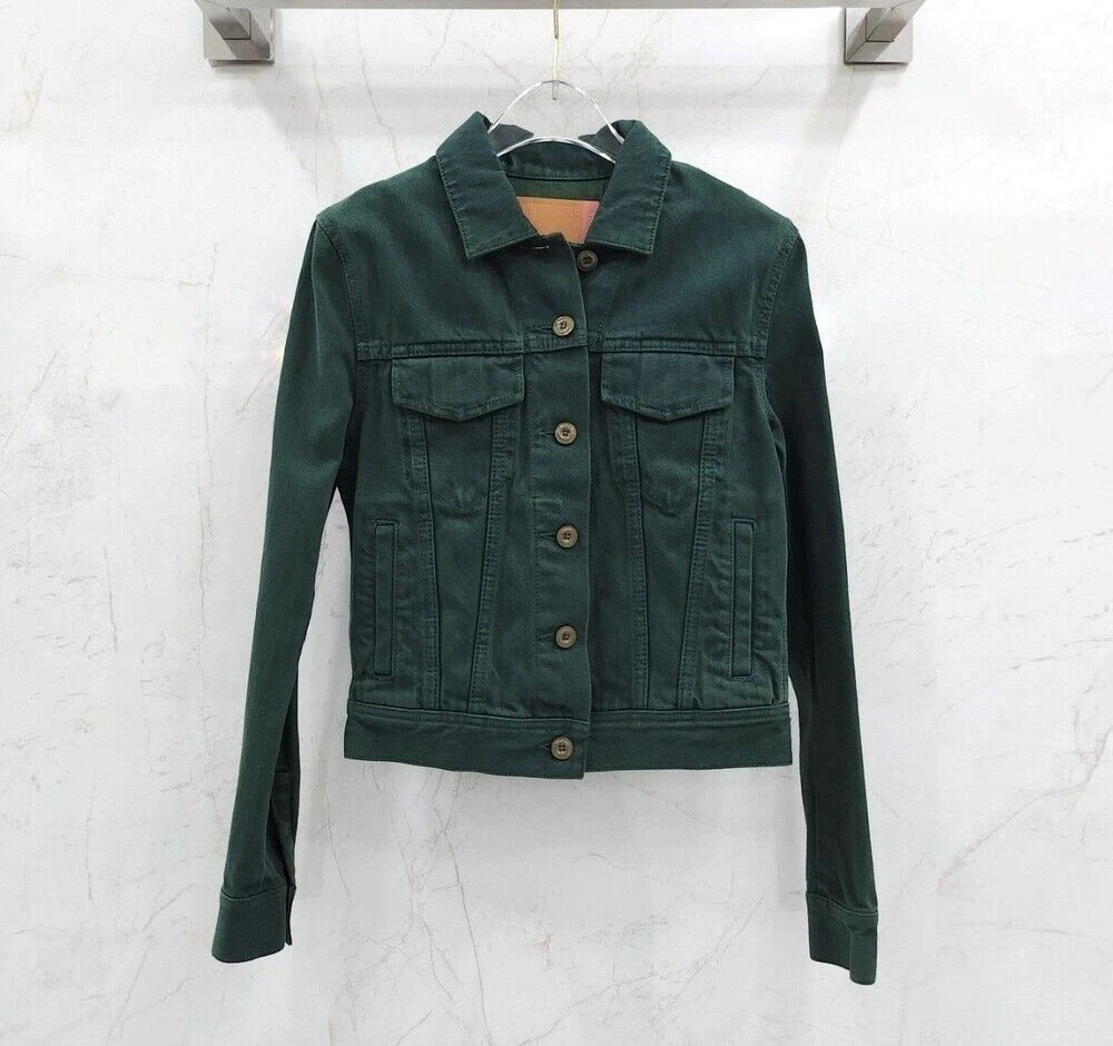 Acne Studios giacca denim verde vintage 119258114