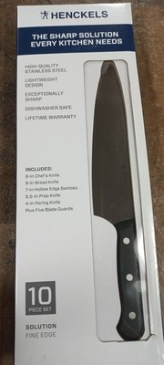 ZWILLING J.A. Henckels Stainless Steel 10 Piece Set Solution Fine Edge