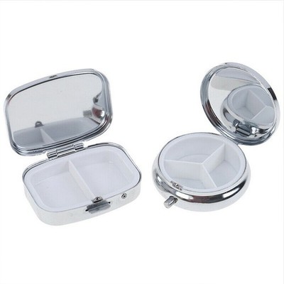 Metall Pillenbox Pillendose Tablettenbox Container Tablettendose Medikamentenbox