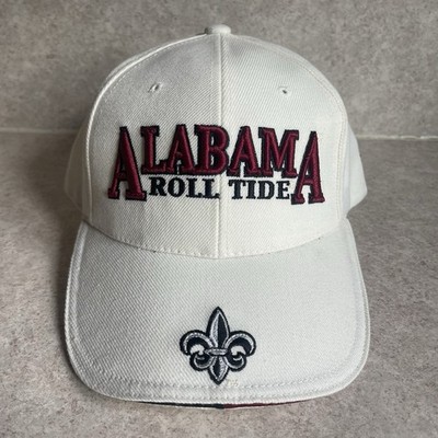 Vintage Alabama Crimson Tide Hat Cap White Red Spell Out Logo Sample