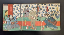 Japanese Ukiyo-e Nishiki-e Woodblock Print 5-205 Utagawa ToyokuniⅢ 1857