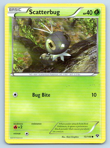 Pokemon Scatterbug 15/146 XY XY C HP