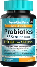 Probiotics 120 Billion CFU 36 Strains, 3-In-1 Probiotics for Digestive Health &