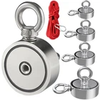 800 1300LB Neodymium Fishing Magnets Pulling Force Super Strong Round Rare Earth
