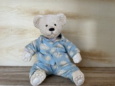 Dakin White Bear w Nick  Nora NYC Could Nine Pajamas  Resin  Beanbag 2000 Vtg