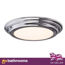 Winnie Bathroom Ceiling Light | LED Ceiling Light White & Chrome Ø 361mm