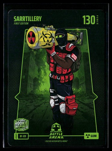 Bo Jackson Battle Arena Alpha Alexandre Sarr RC Sarrtillery GLOW BATTLEFOIL HOLO