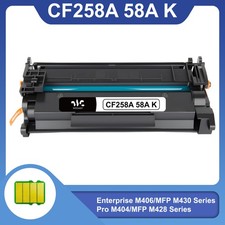 1PK CF258A 58A Toner Cartridge For HP LaserJet Pro M404n M404dn M404dw With Chip