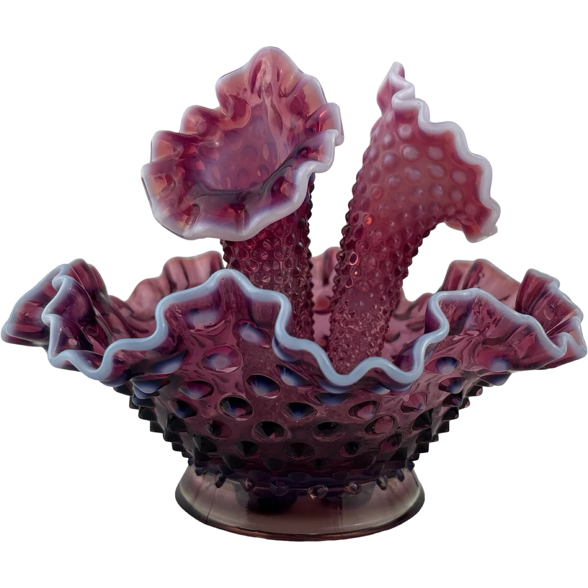 Fenton Plum Opalescent Hobnail for sale | eBay
