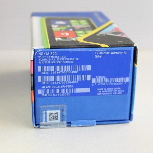 Smartphone Nokia Lumia 620 QATAR 3G Medio Oriente De Colección Raro En Caja Foto 3 de 4