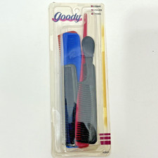 GOODY Plastic Unbreakable 8 Pack Combs Dated 1994 New Sealed Package Vintage